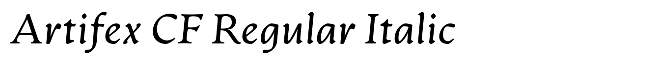 Artifex CF Regular Italic image